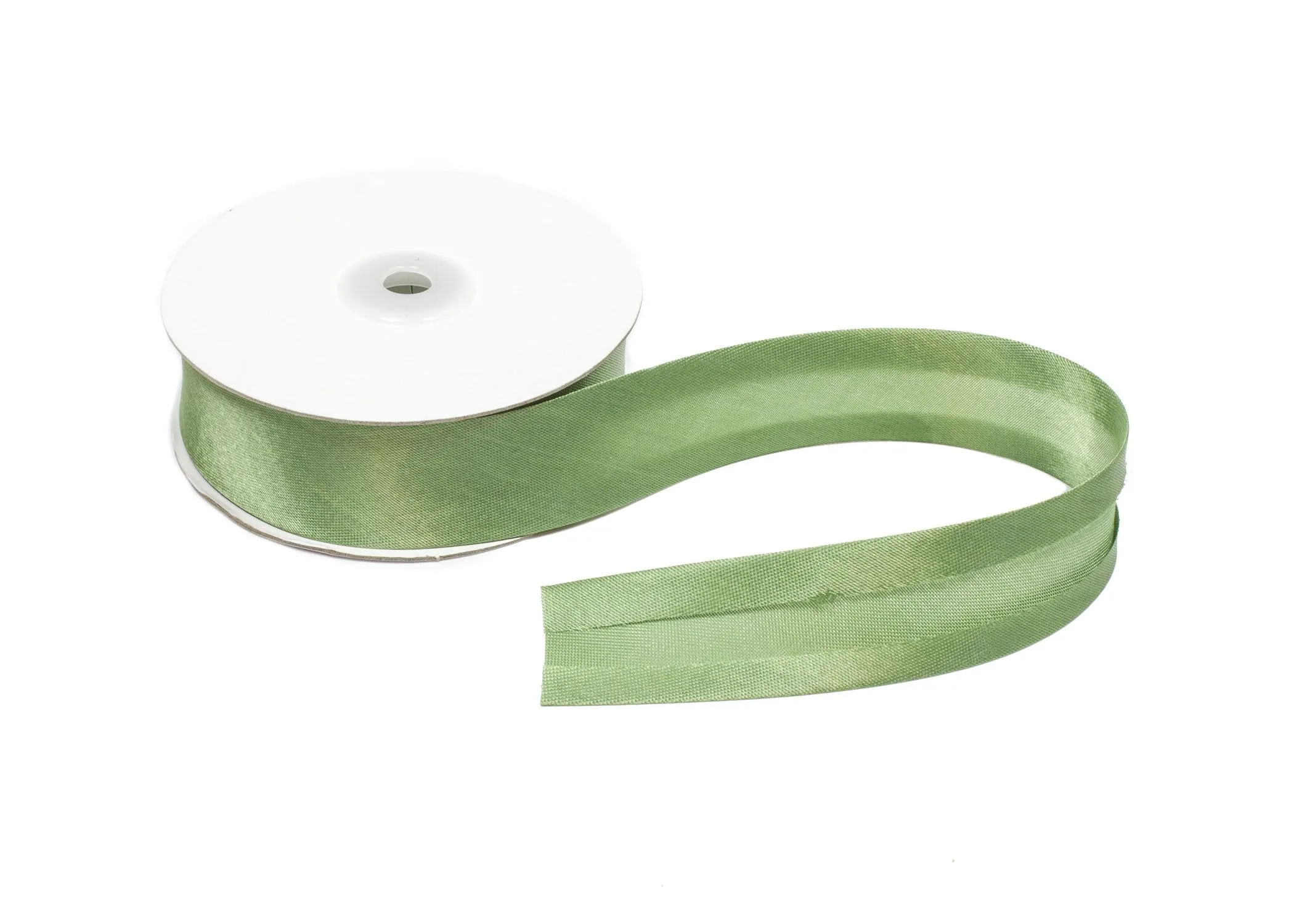Satin Ribbon Bias Tape 25 mm Single Fold - Sold by the Yard