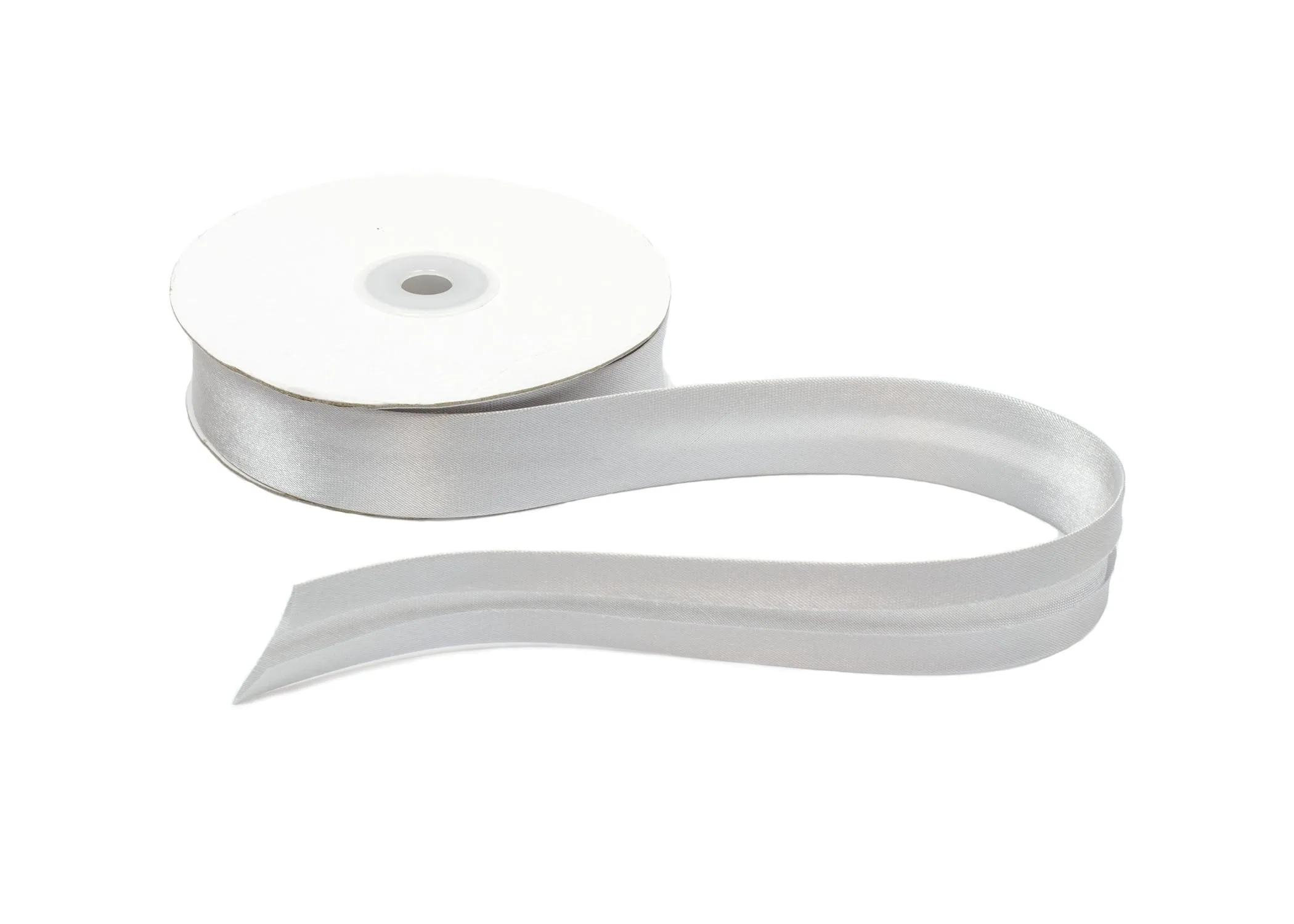 Satin Ribbon Bias Tape 25 mm Single Fold - Sold by the Yard