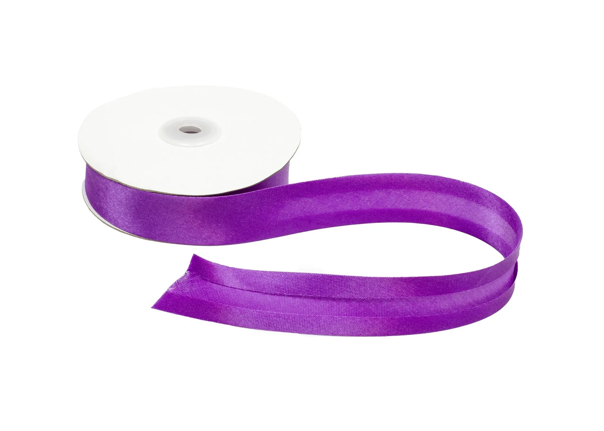 Satin Ribbon Bias Tape 25 mm Single Fold - Sold by the Yard