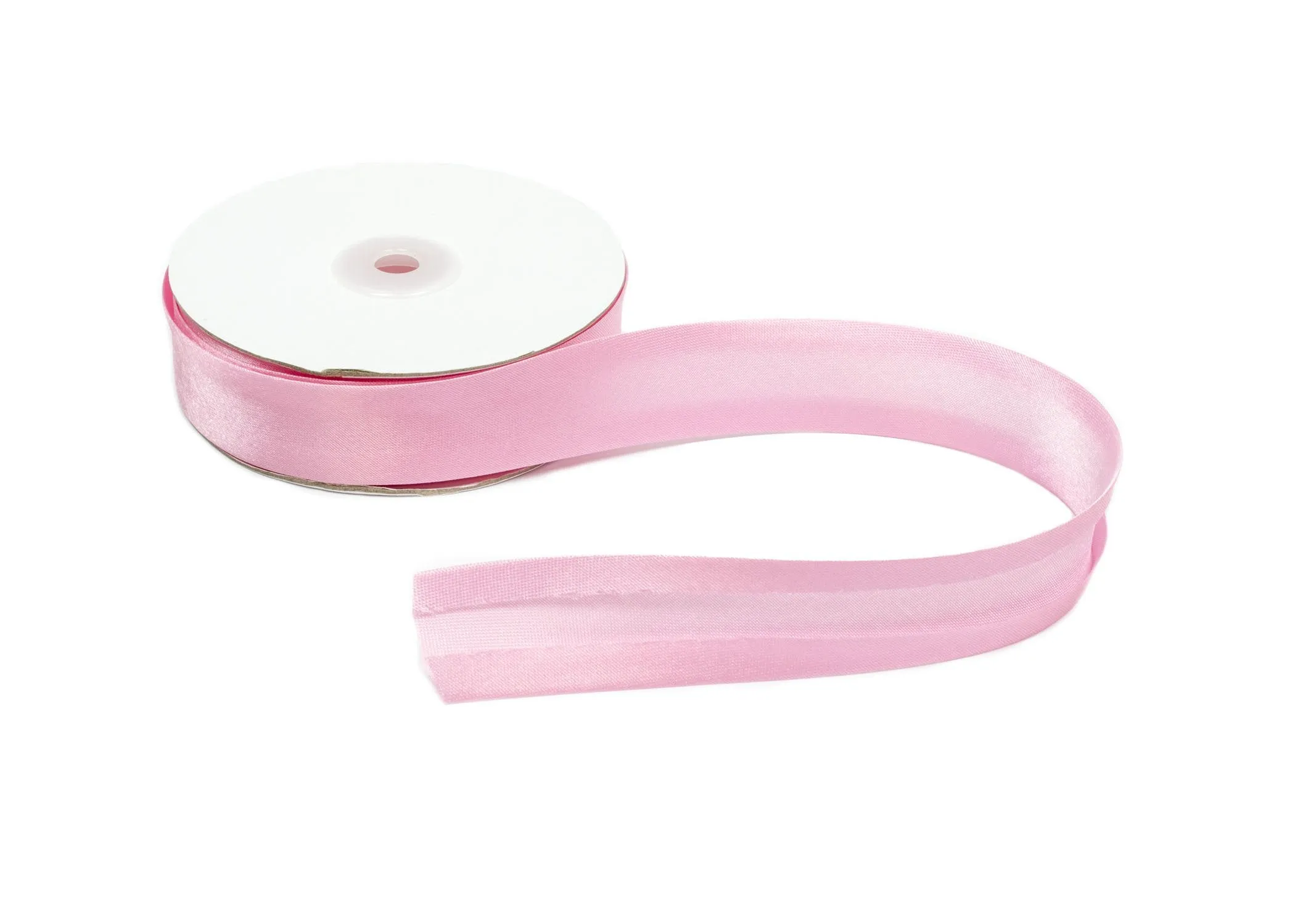 Satin Ribbon Bias Tape 25 mm Single Fold - Sold by the Yard