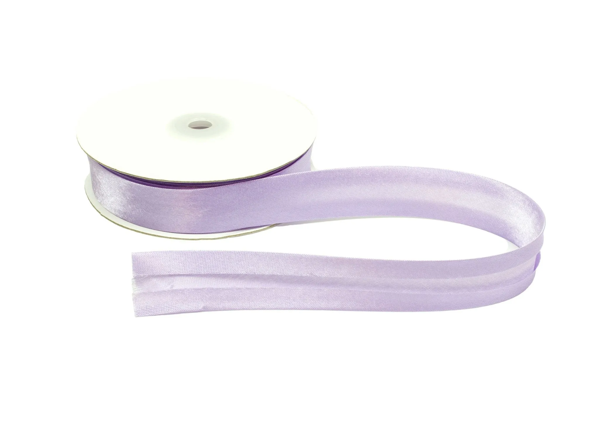 Satin Ribbon Bias Tape 25 mm Single Fold - Sold by the Yard