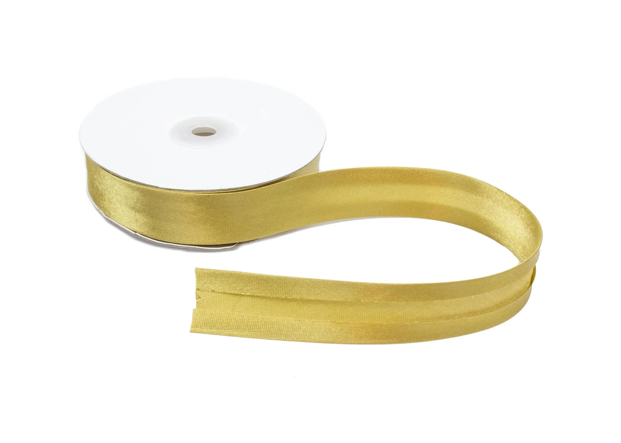 Satin Ribbon Bias Tape 25 mm Single Fold - Sold by the Yard
