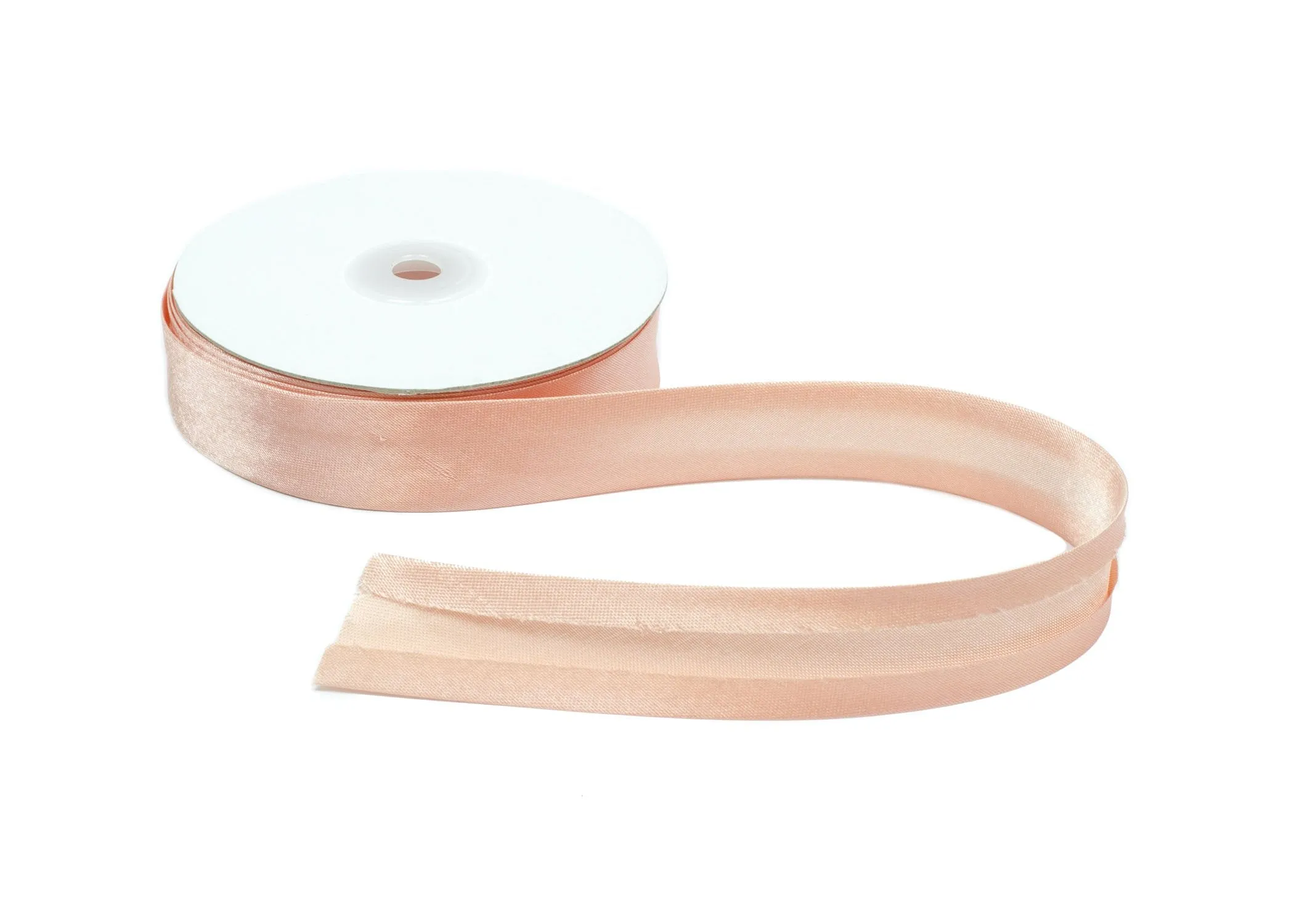 Satin Ribbon Bias Tape 25 mm Single Fold - Sold by the Yard