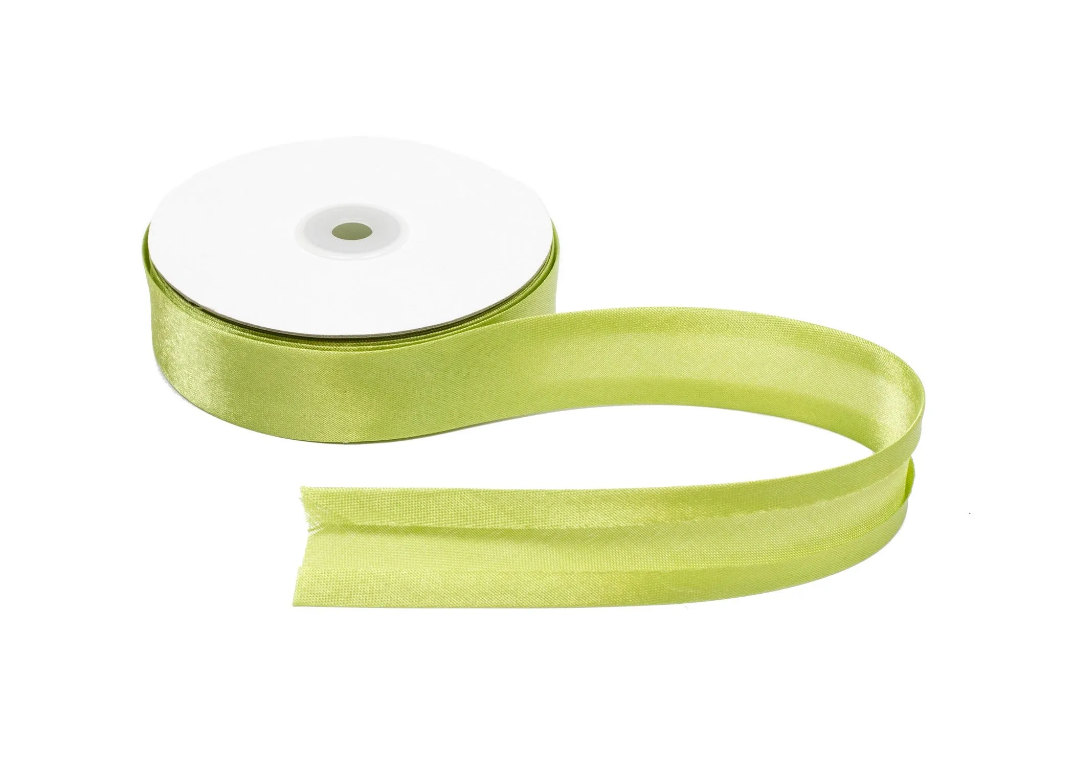 Satin Ribbon Bias Tape 25 mm Single Fold - Sold by the Yard