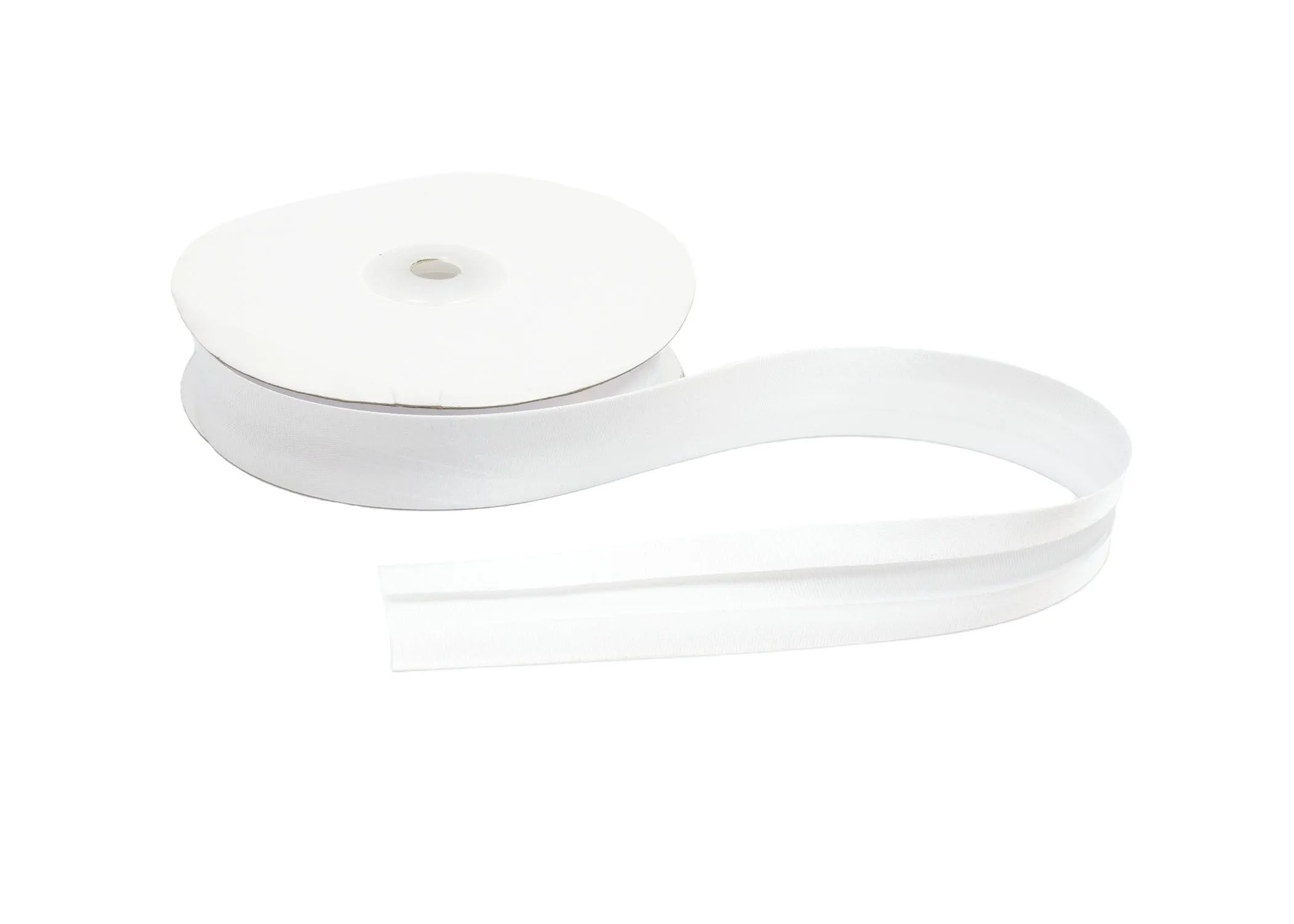 Satin Ribbon Bias Tape 25 mm Single Fold - Sold by the Yard
