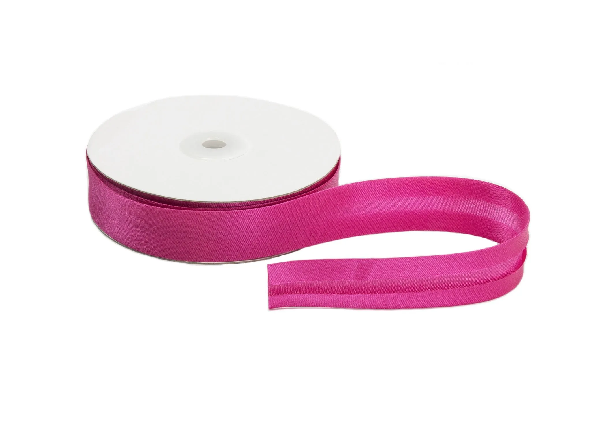Satin Ribbon Bias Tape 25 mm Single Fold - Sold by the Yard