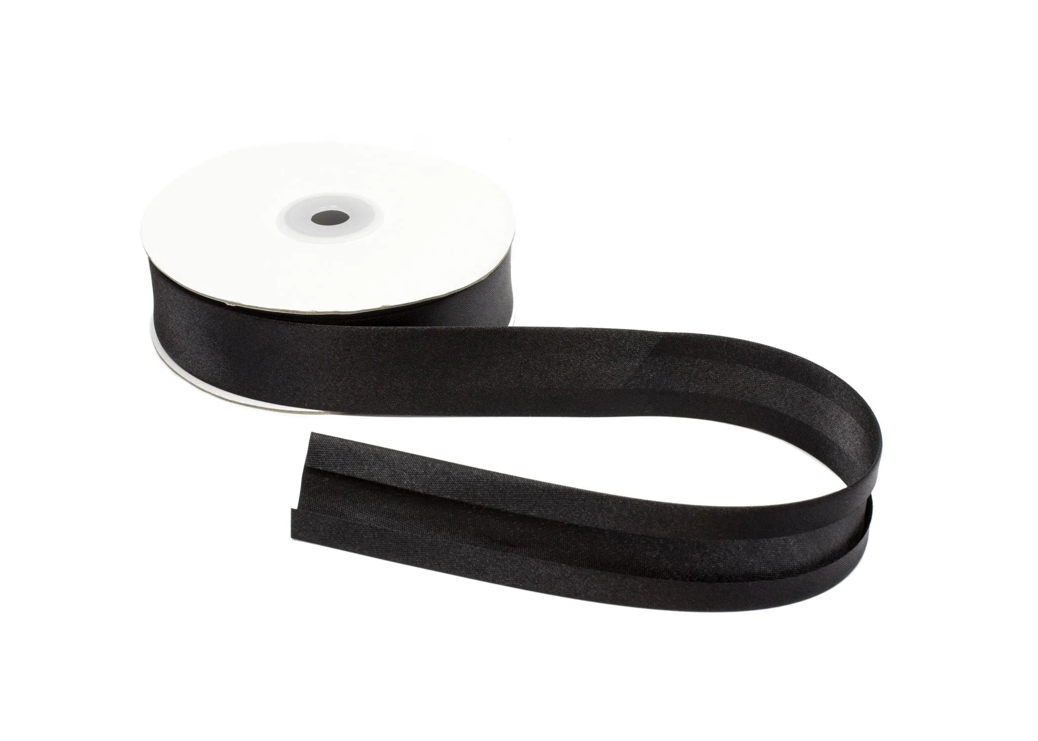 Satin Ribbon Bias Tape 25 mm Single Fold - Sold by the Yard
