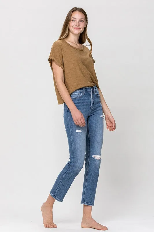 Straight Laced Stretch Ankle Jeans
