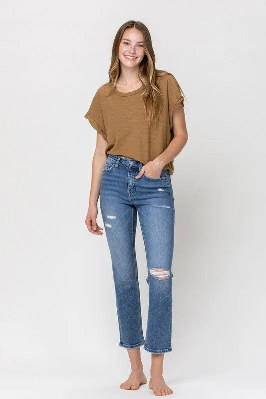 Straight Laced Stretch Ankle Jeans