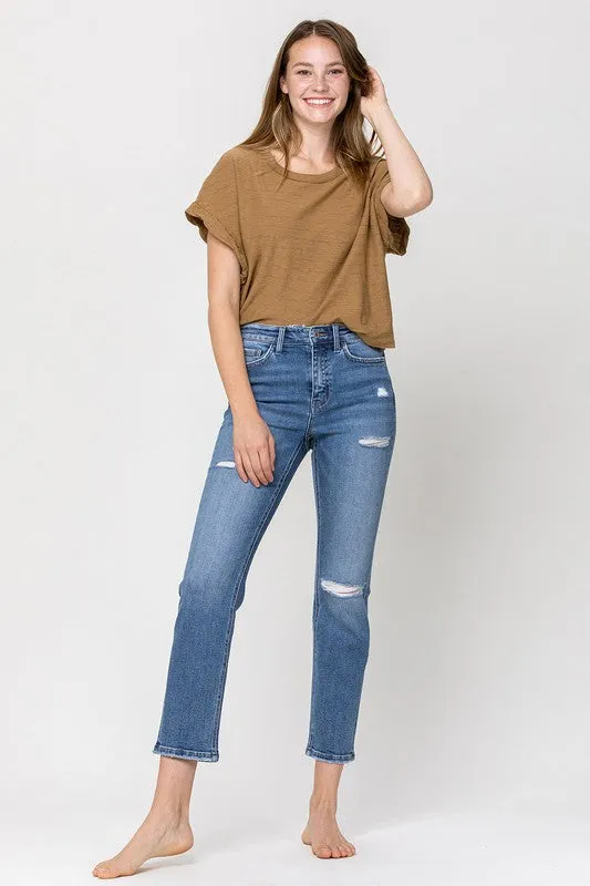 Straight Laced Stretch Ankle Jeans