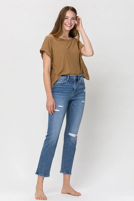 Straight Laced Stretch Ankle Jeans