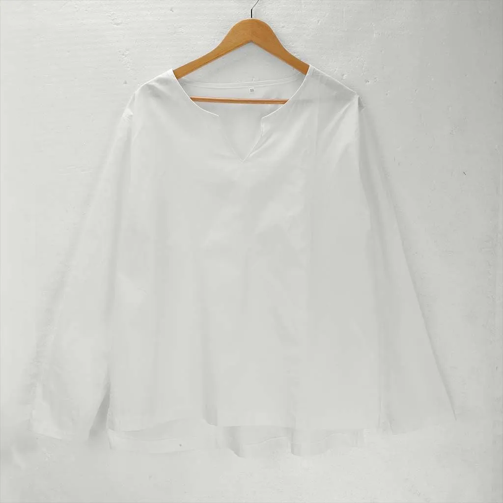 Tops for Men Cotton and Linen Brief Breathable Comfy Solid Color Short Half Long Sleeve Loose Casual T Shirt Blouse