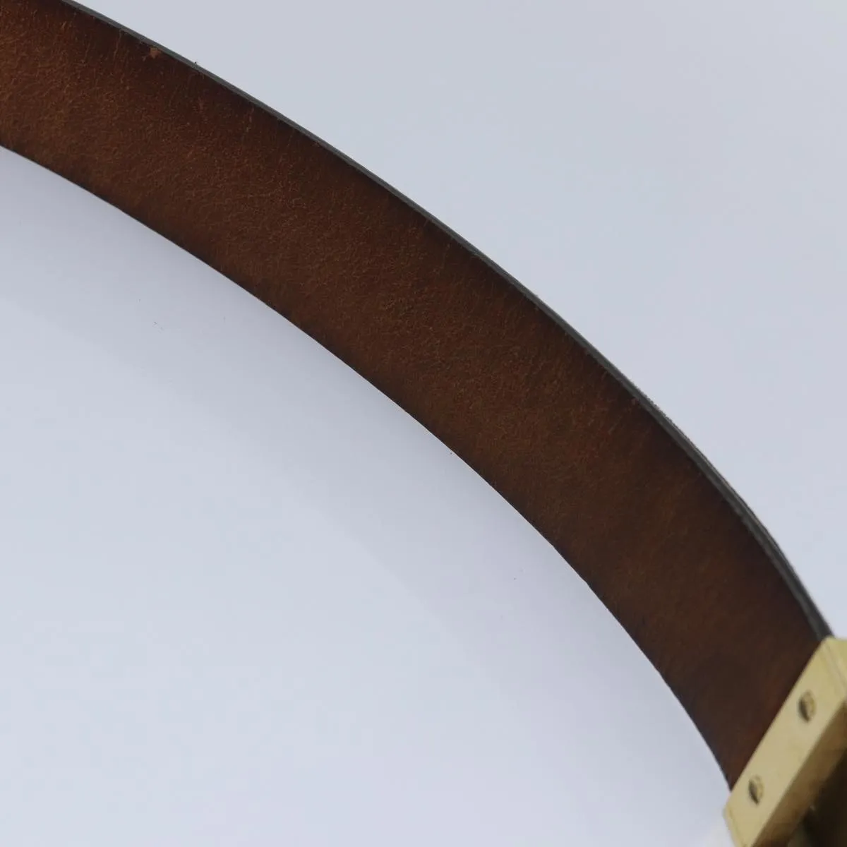 Trendy Inspired Louis Vuitton Monogram Ceinture Care Belt 48.4" Gold M6800y Lv Auth Bs17455