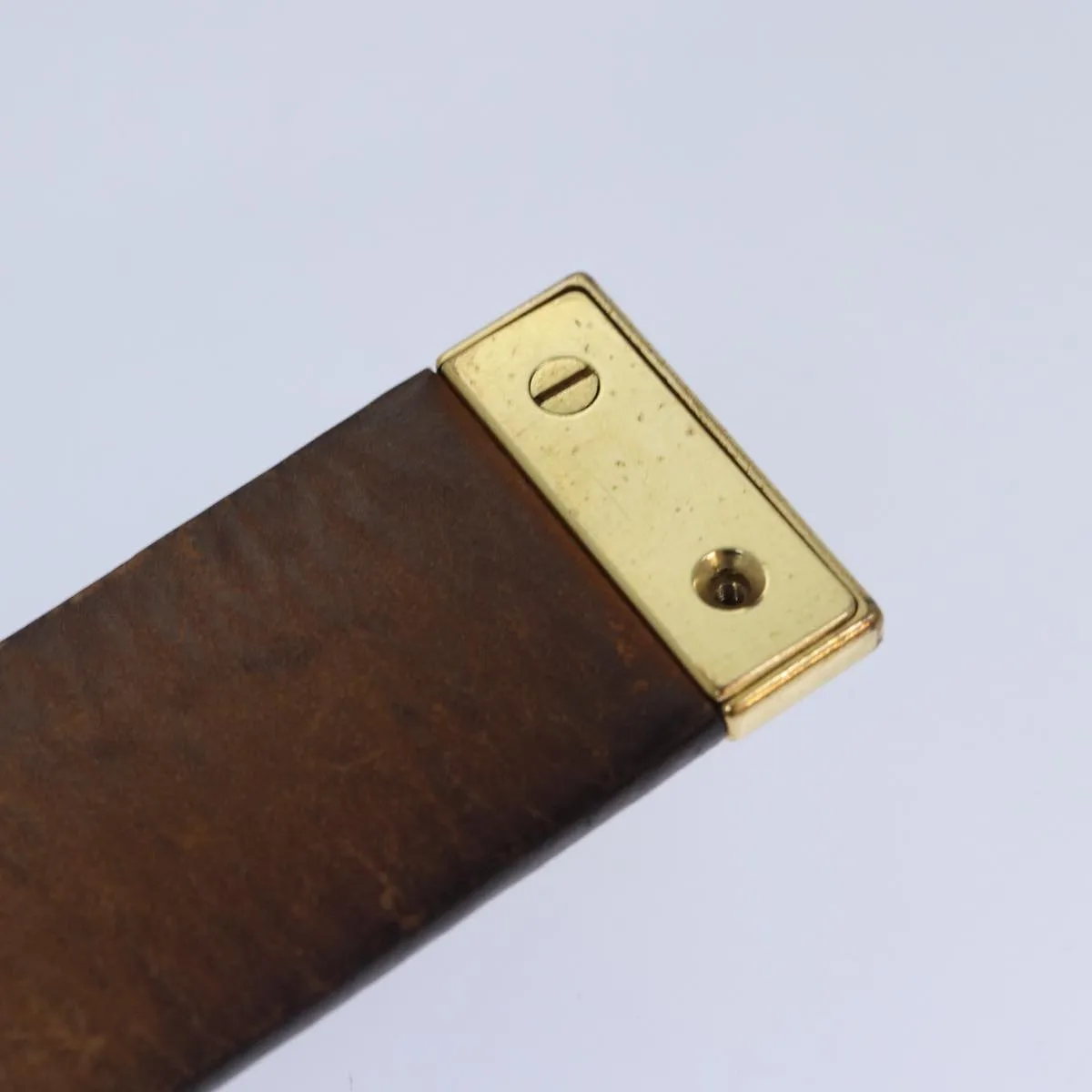 Trendy Inspired Louis Vuitton Monogram Ceinture Care Belt 48.4" Gold M6800y Lv Auth Bs17455