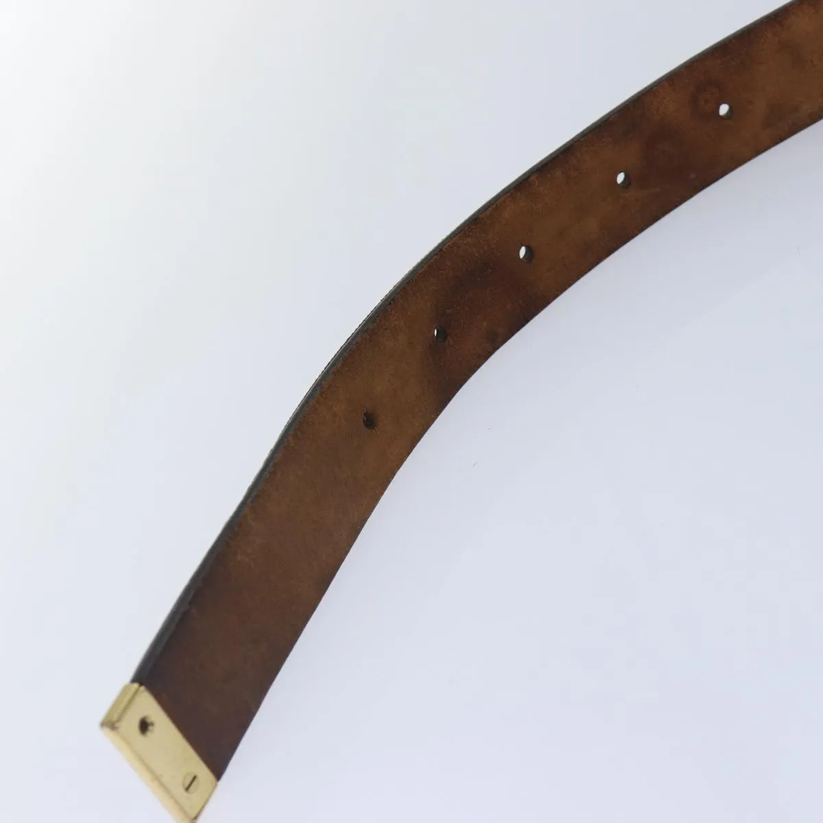Trendy Inspired Louis Vuitton Monogram Ceinture Care Belt 48.4" Gold M6800y Lv Auth Bs17455