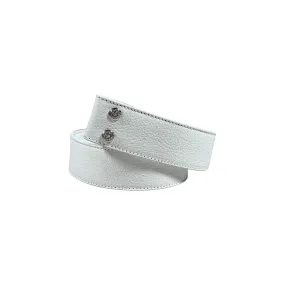 White Leather Belt Strap