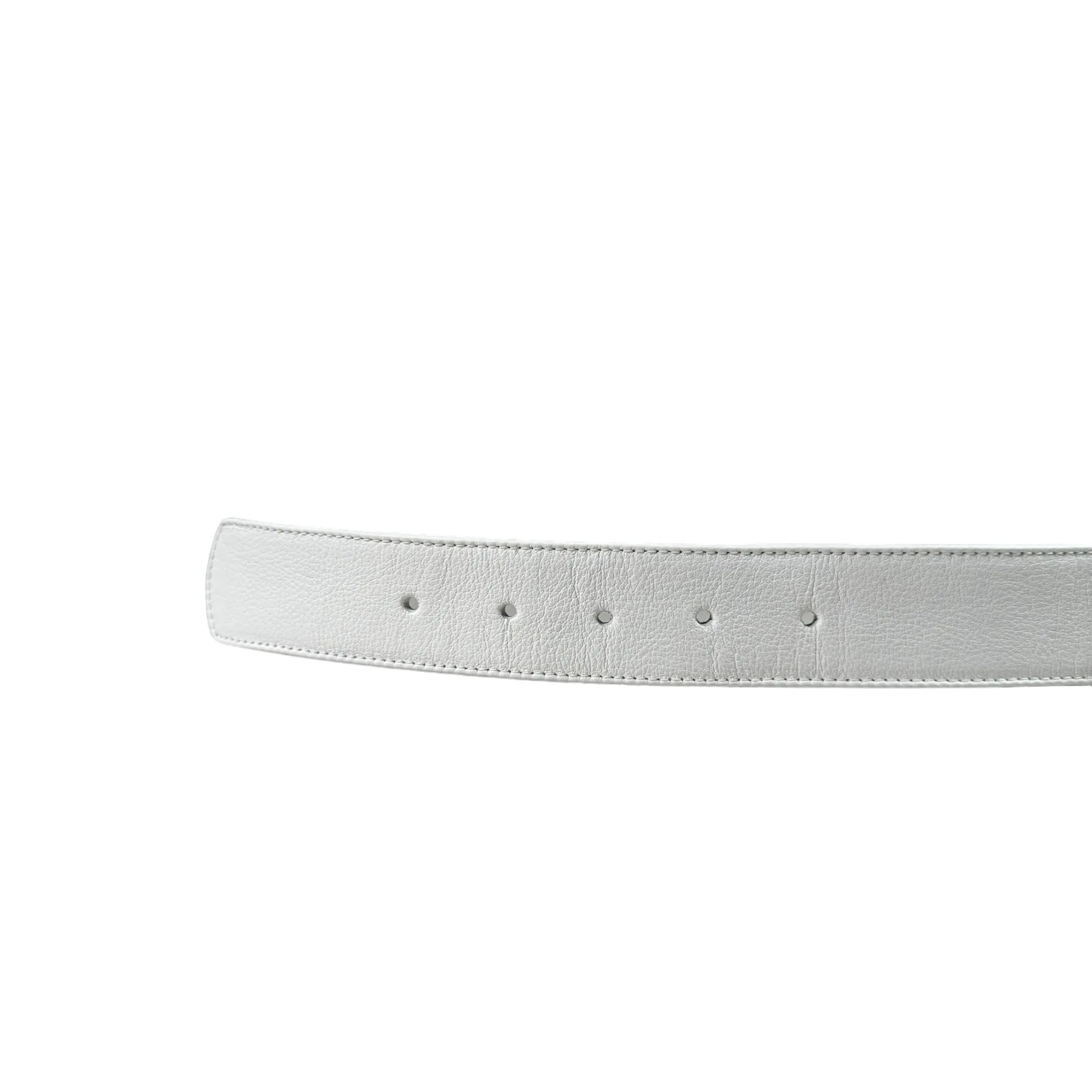 White Leather Belt Strap