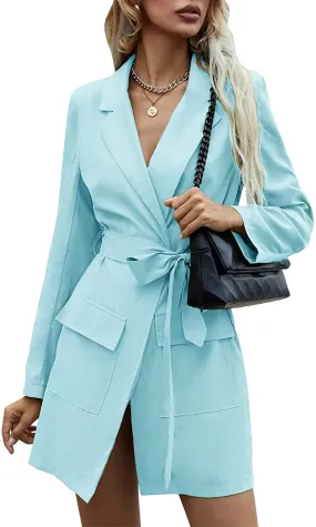 Womens Casual Blazer Jacket Lightweigh