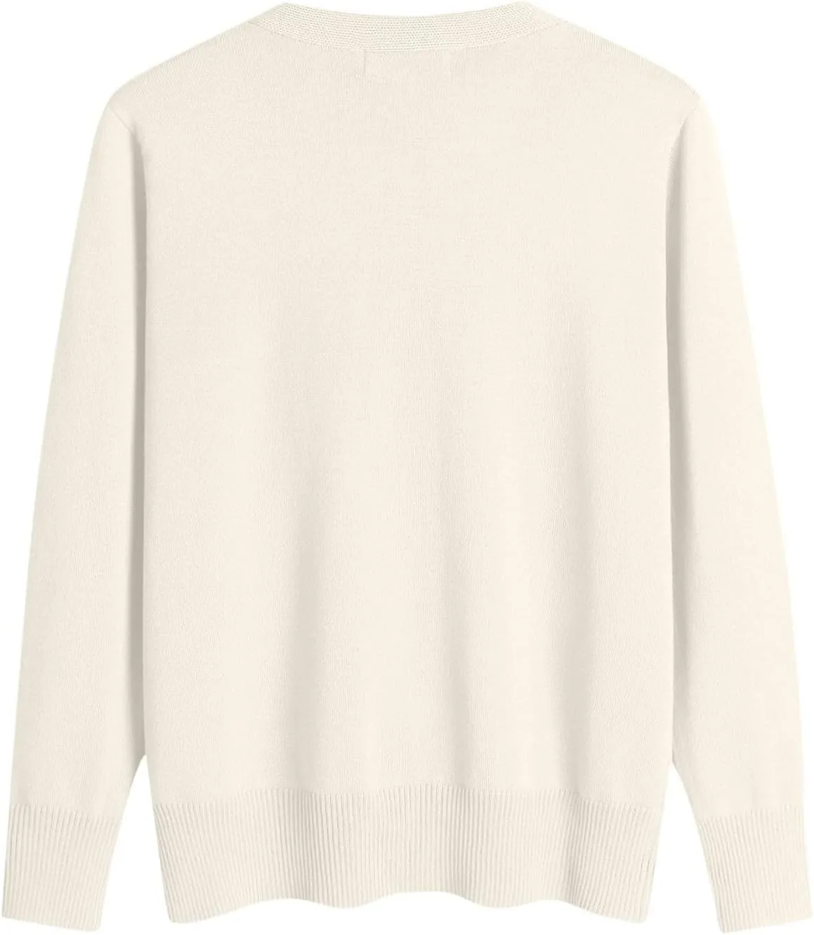 Women's V Neck Long Sleeve Cardigan Sweater Button Loose Soft Knit Sweater 2024 Fall Winter Trendy Tops