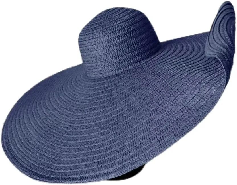 Women's Wide Brim Sun Straw Hat Folable Floppy Hat Summer UV Protection Beach Cap