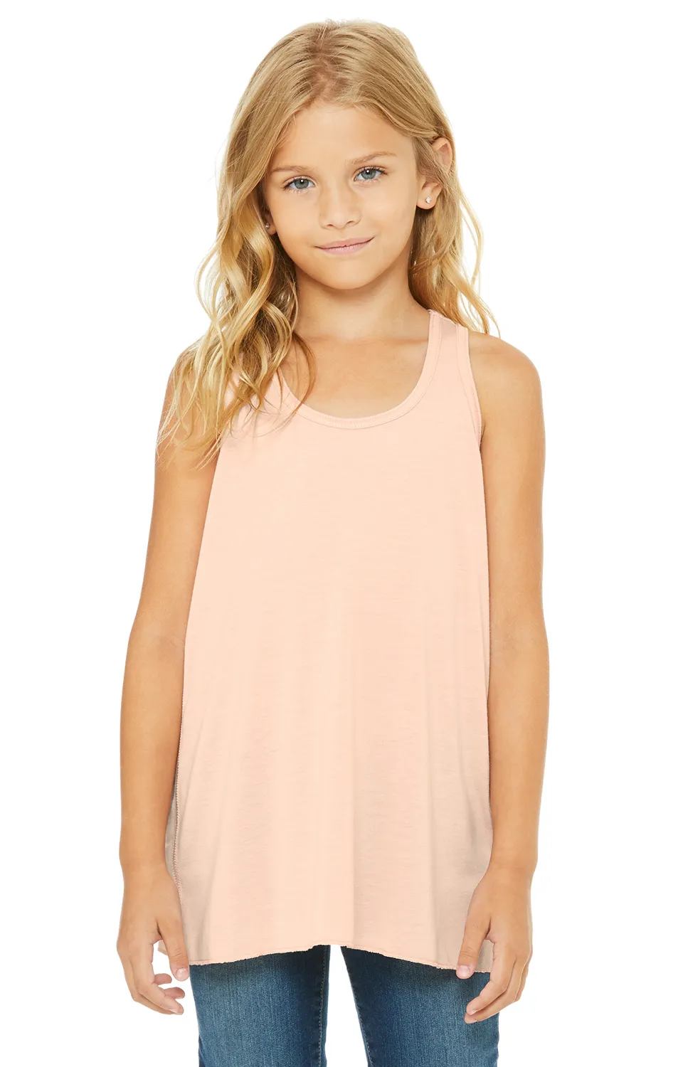 Youth Flowy Racerback Tank-TNT