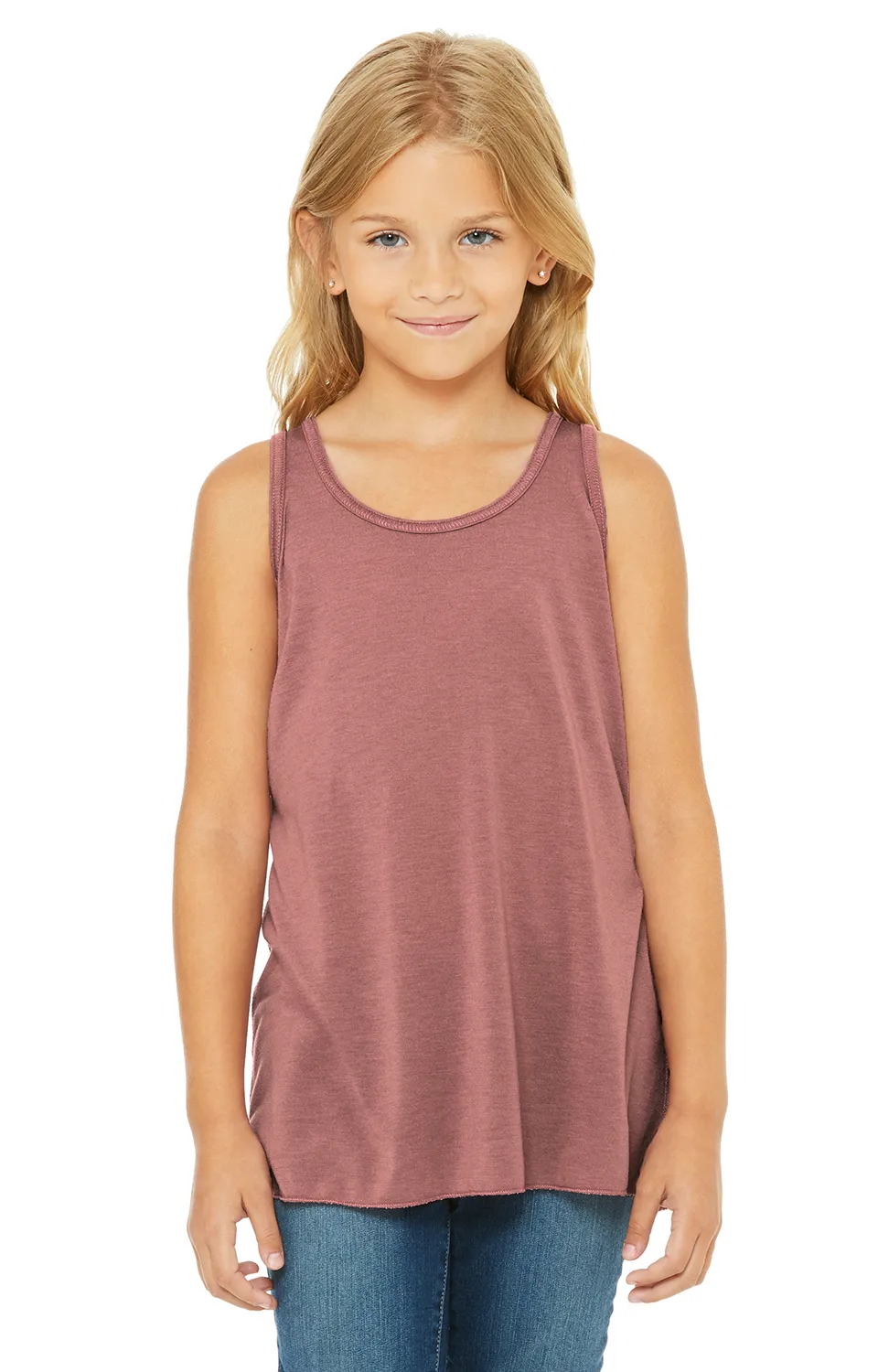 Youth Flowy Racerback Tank-TNT