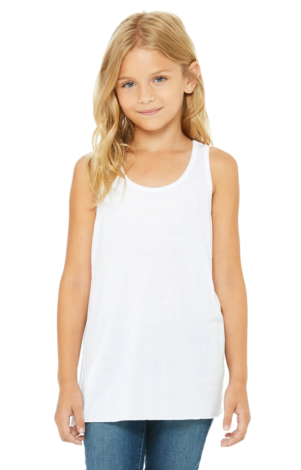 Youth Flowy Racerback Tank-TNT